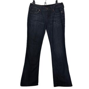 Comfy New Lucky Brand Dark Indigo Flare Jeans Great Quality Size 6/28